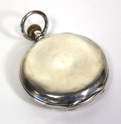 Lot 455 - A silver open face pocket 'Hebdomas' pocket...