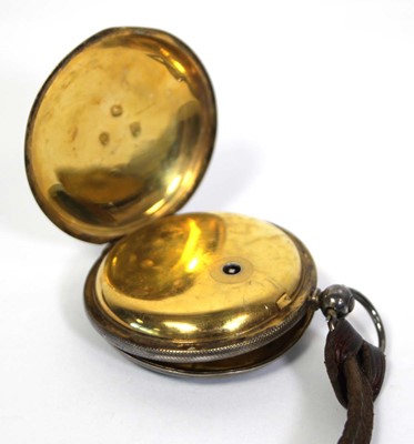Lot 459 - A silver and parcel gilt full hunter pocket...