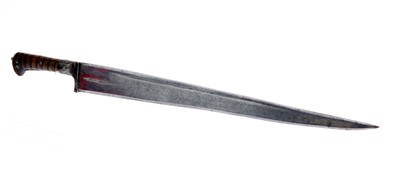 Lot 58 - Khyber knife, 19½ ins blade, studded carved...