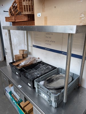 Lot 325 - 150cm stainless steel prep table