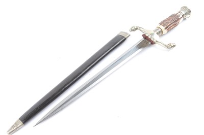 Lot 92 - Widder, Solingen hunting dagger:10 ins blade,...