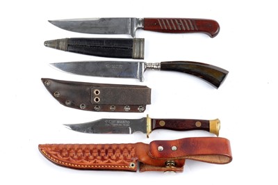 Lot 98 - Three knives to include Marto Toledo and J.A....