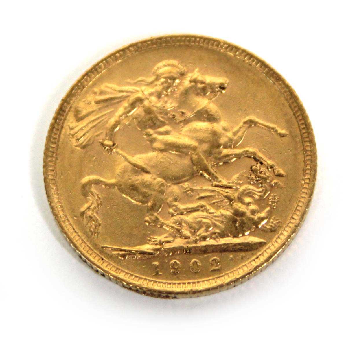 Lot 422 - An Edwardian sovereign dated 1902, Melbourne mint