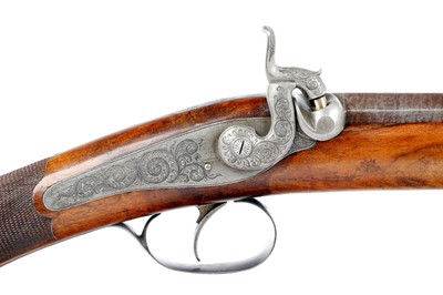 Lot 340 - (S58) A Fine .400 Swiss Percussion Park Rifle...