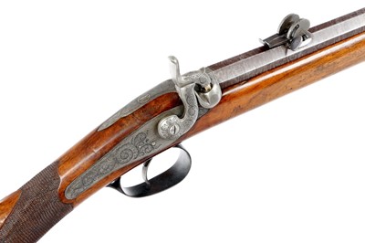 Lot 340 - (S58) A Fine .400 Swiss Percussion Park Rifle...