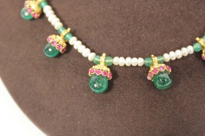 Lot 711 - A single strand cultured pearl necklace...