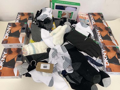 Lot 1962 - Mixed lot of mens and womens underwear, socks,...
