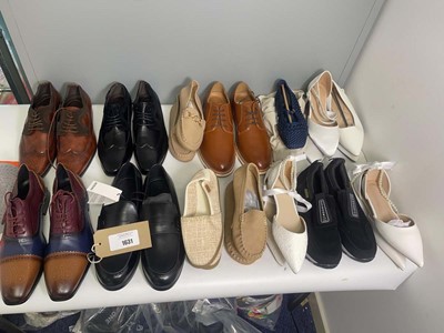 Lot 1631 - 14x Pairs of shoes in various styles to...