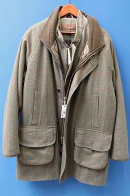 Lot 1214 - A Chrysalis tweed shooting jacket together...