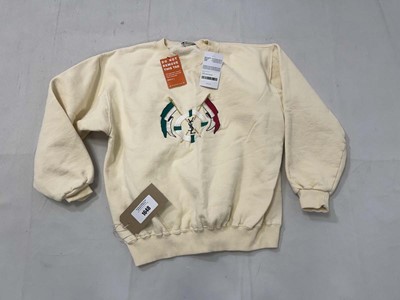 Lot 1648 - Vintage Yves Saint Laurent sweatshirt in cream...