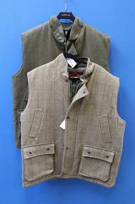 Lot 1256 - Two High Mount tweed gilets, size XL