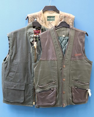 Lot 1258 - Three gilets to include green High Mount (XL),...