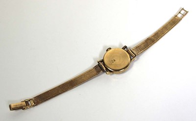 Lot 471 - A ladies 9ct yellow gold wristwatch by...