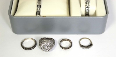 Lot 476 - A ladies stainless steel Rotary wristwatch and...
