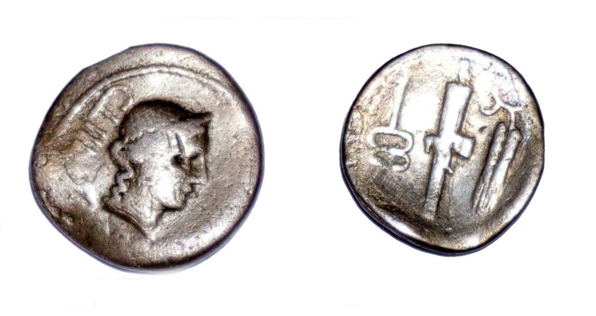 Lot Norbanus denarius, circa 83 BC, obverse: C...
