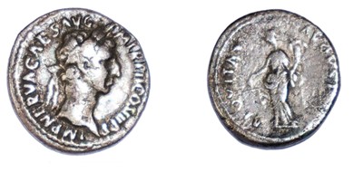 Lot Nerva denarius, circa 96 AD, obverse: IMP...