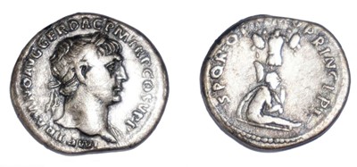 Lot Trajan denarius, circa 104 AD, obverse: IMP...