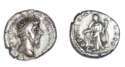 Lot Group of coins including 2x Lucius Verus...
