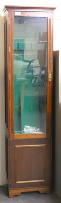 Lot 1401 - Mahogany display cabinet, the interior fitted...