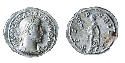 Lot Group of coins including 2x Severus Alexander...