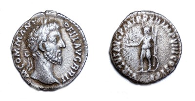 Lot Group of coins including a Geta denarius,...