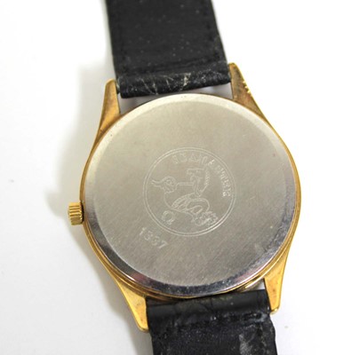 Lot 482 - A gentleman's gold plated quartz Seamaster...