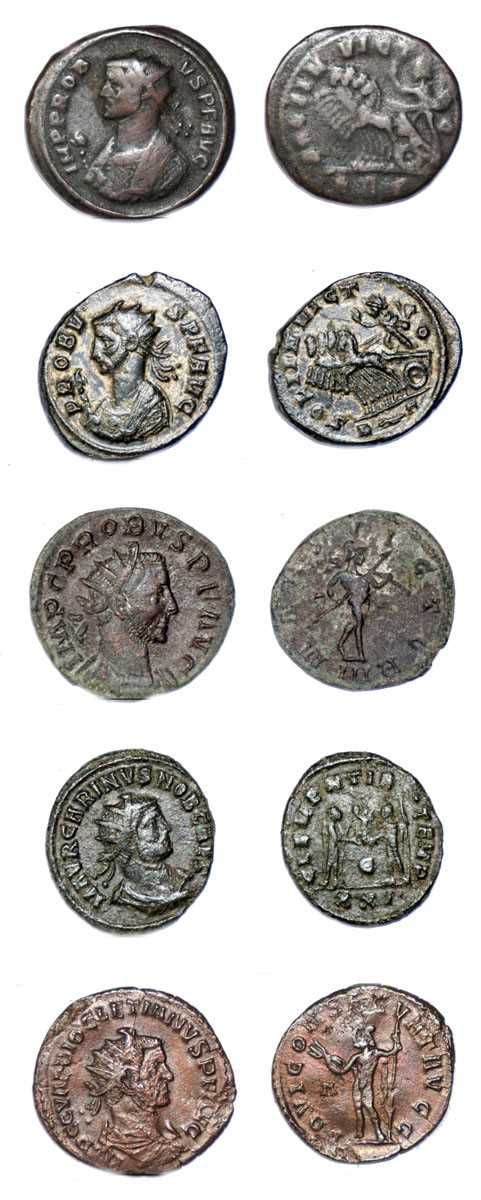 Lot Group of antoninianus roman coins (10),...