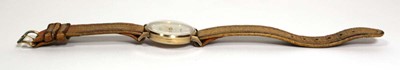 Lot 487 - A gentleman's 9ct yellow gold Revue wristwatch...