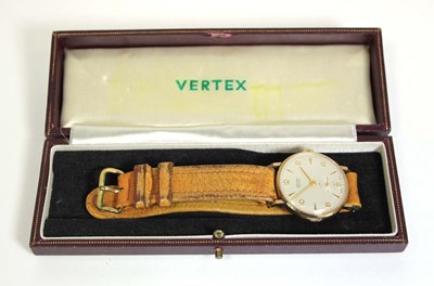 Lot 487 - A gentleman's 9ct yellow gold Revue wristwatch...