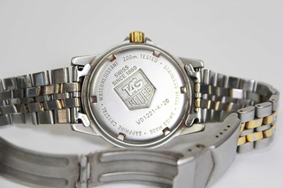 Lot 488 - A unisex stainless steel wristwatch by Tag...