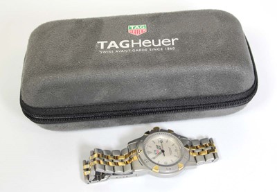 Lot 488 - A unisex stainless steel wristwatch by Tag...