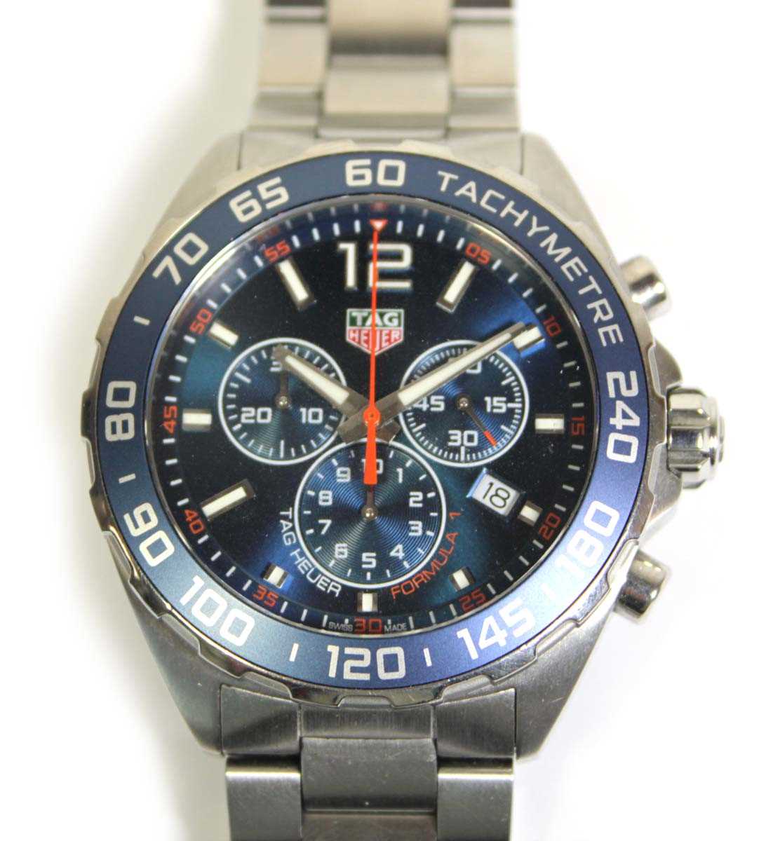 Lot 489 - A gentleman's stainless steel Formula 1...