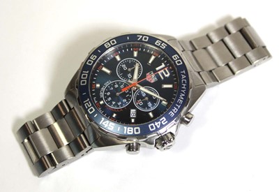 Lot 489 - A gentleman's stainless steel Formula 1...