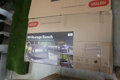 Lot 2010 - Boxed Keter 227L garden storage bench