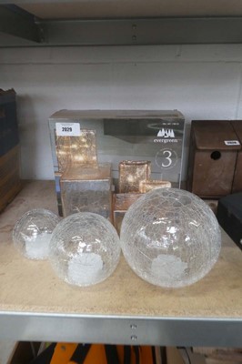 Lot 2029 - Quantity of boxed and unboxed LED glass cubes...