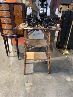 Lot 1034 - Vintage bamboo occasional table