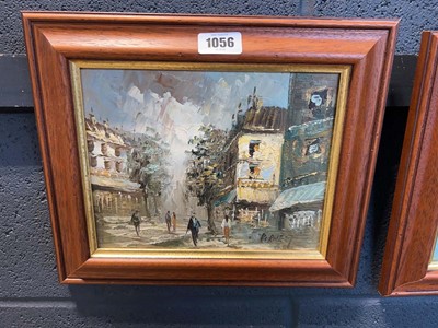 Lot 1056 - 2 paintings of various early 20th Century...