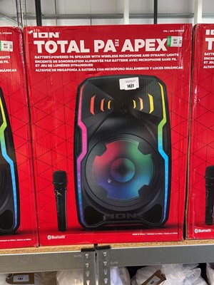 Lot 1427 - Boxed Ion Total PA Apex bluetooth speaker