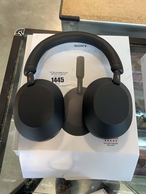 Lot 1445 - Boxed pair of Sony wireless noise cancelling...