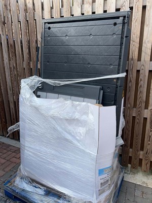Lot 2178 - Pallet containing Keter disassembled outdoor...