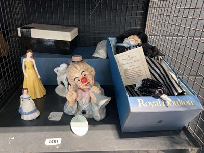Lot 1481 - Cage containing boxed Royal Doulton Nisbet...