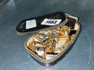 Lot 1483 - Small quantity of tie clips and cufflinks