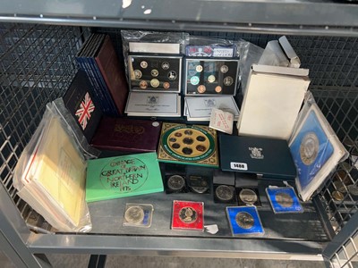 Lot 1488 - Cage containing collectible coins incl....