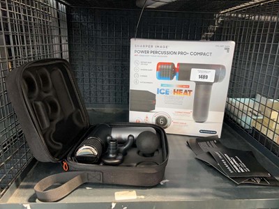 Lot 1489 - Boxed Sharper Image Hot & Cold massage gun...