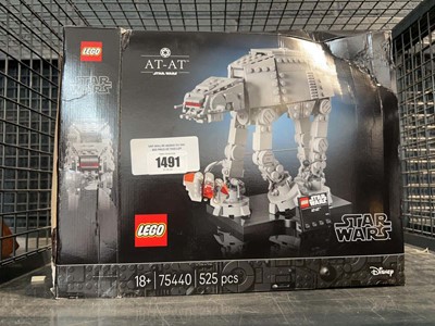 Lot 1491 - Boxed Lego Star War AT-AT model