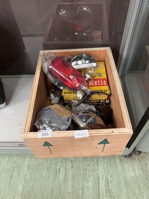 Lot 355 - A box of assorted car related items to include...