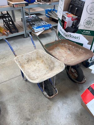 Lot 2238 - 2 metal wheel barrows
