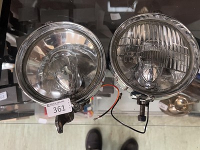Lot 361 - A Lucas Ranger car lamp and Lucas Ranger fog lamp