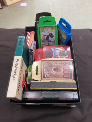 Lot 397 - A carton containing assorted games and playing...