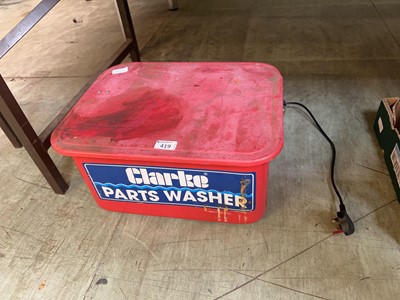 Lot 419 - A Clarke parts washer